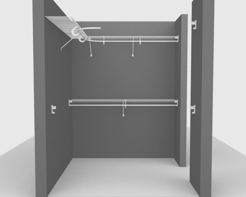 Fixed Mount Package 1 - All Purpose Shelving with SuperSlide up to 1.8m/ 6ft square